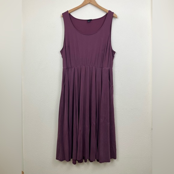 TORRID Wine Studio Cupro Midi Dress Womens Plus Size 3X - Picture 4 of 8